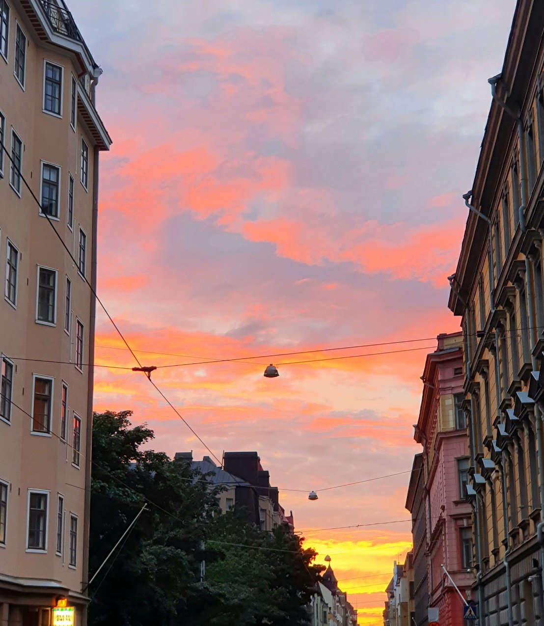 Auringonlasku Punavuoressa